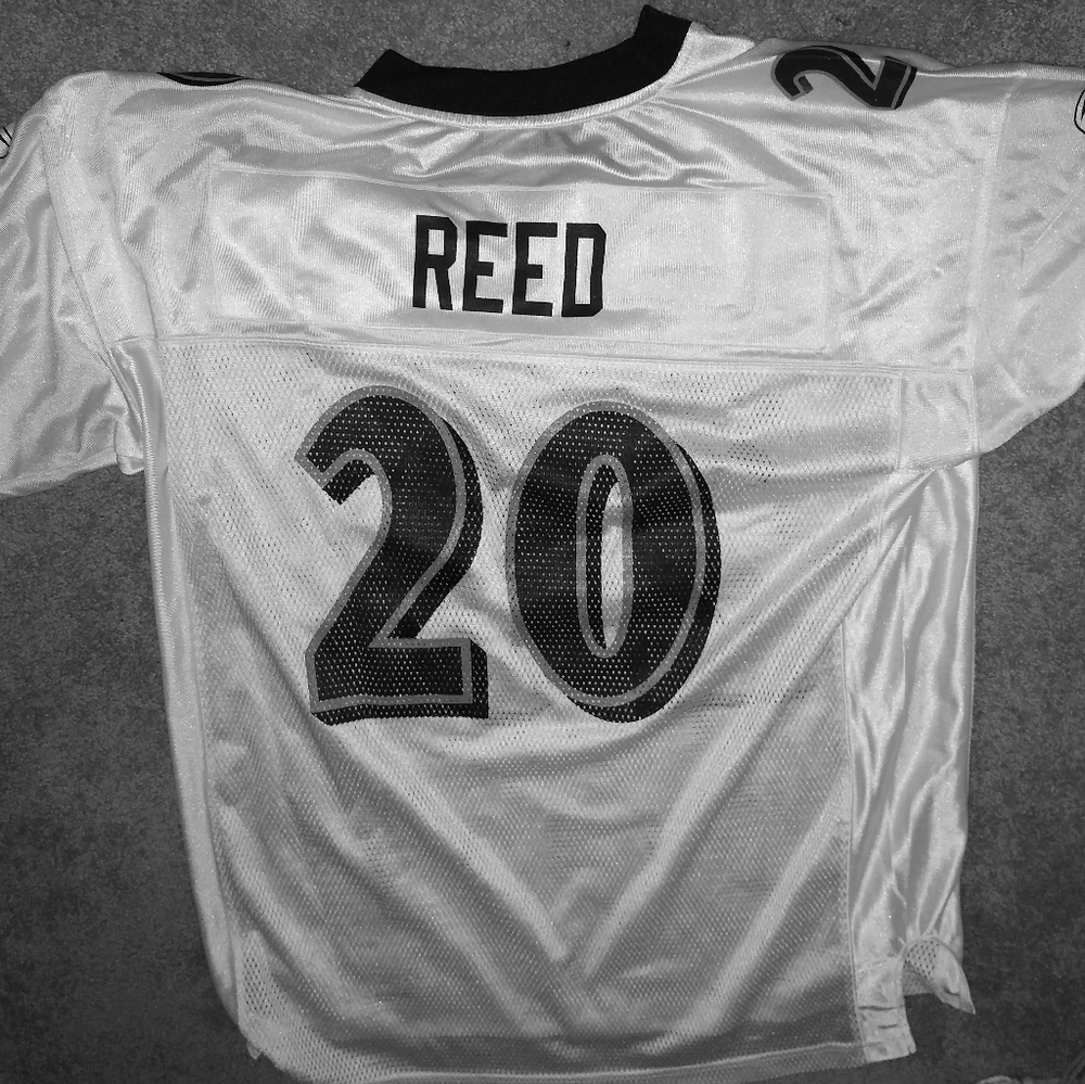 On-Field Baltimore Ravens game jersey Ed Reed